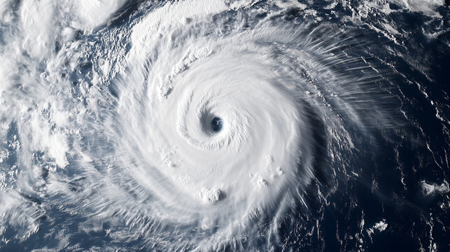Satellite View of a Powerful Cyclone
