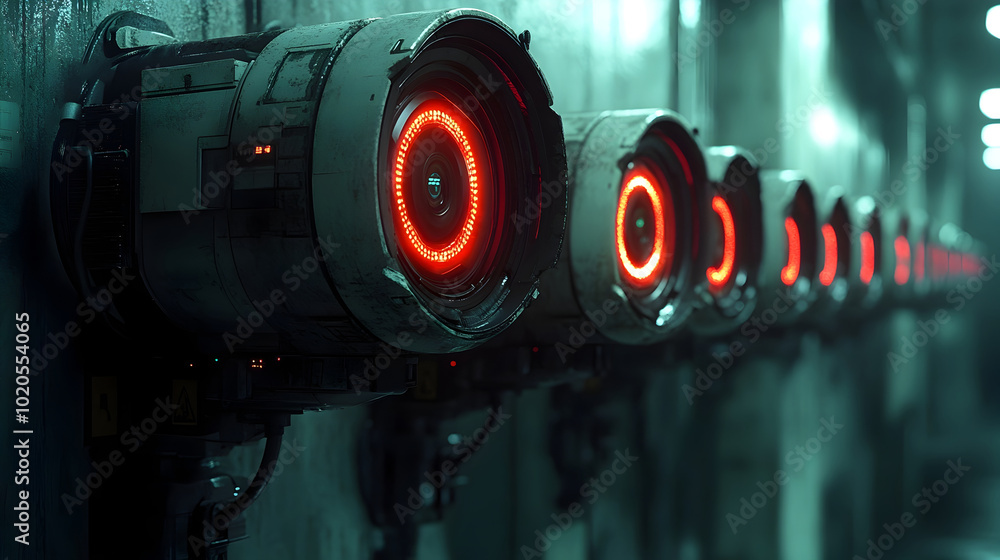 Poster conceptual depicting the potential power of intelligence in monitoring,controlling,and manipulating 