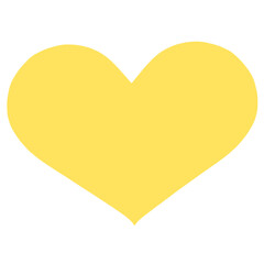 Yellow heart isolated, heart sign, heart isolated on white, yellow heart, yellow, decoration, accessories, heart on white, heart sticker, png, love, romantic, sticker, sign, heart png, fun