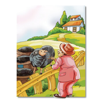 Ba Ba Black Sheep Kids Rhymes Book Design