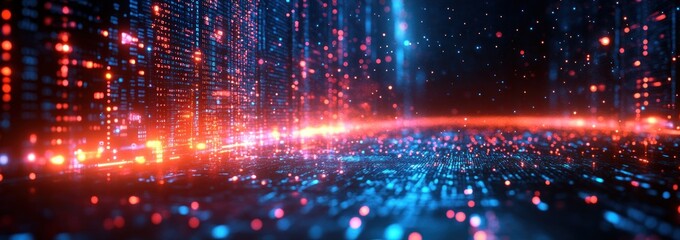 Abstract Digital Cityscape