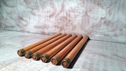 Porta Pennino vintage con primo piano e spazio per la copia