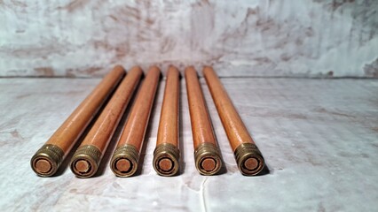 Porta Pennino vintage con primo piano e spazio per la copia