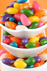 Balas diversas, bala de goma, jujubas e marshmallow