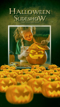Halloween Slideshow Vertical Stories Opener for Social Media
