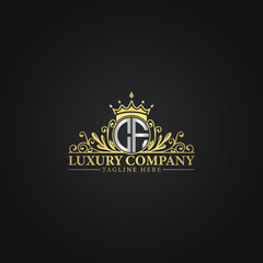 Elegant Gold Crest Logo for Premium Brands