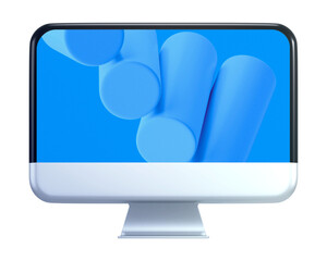 Computer screen png sticker, 3D graphic, transparent background