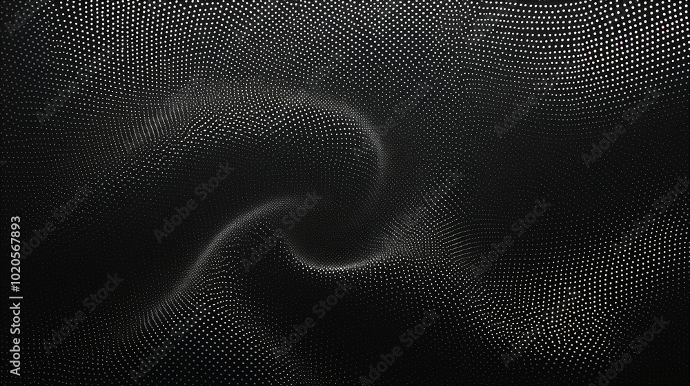 Poster abstract black plastic net texture with swirling pattern