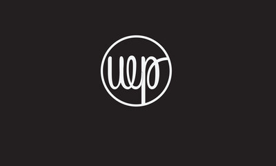 WP, PW, W, P Abstract Letters Logo Monogram
