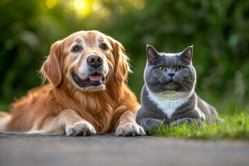 cat and puppy