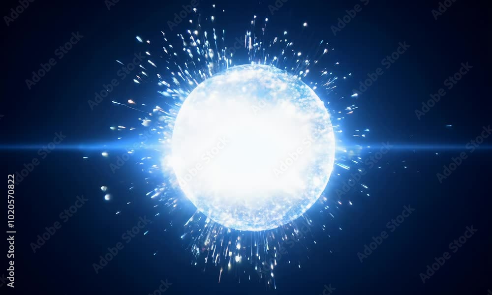 Poster Explosion creates dazzling display of light and particles.