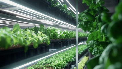 Indoor Vertical Farming of Fresh Green Plants Using Modern Technology