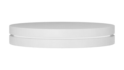 White podium png sticker, 3D product stand, transparent background