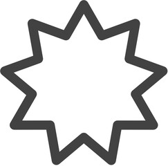 Naklejka premium star shape icon
