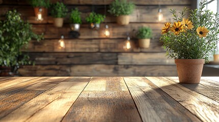 Cozy Rustic Kitchen Ambiance: Close-Up of Textured 3D Wood Wallpaper Emulating Warmth and Charm