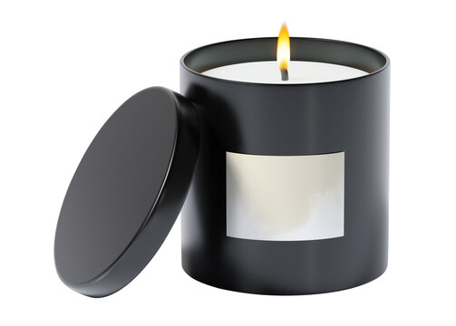 Scented candle png, product packaging, transparent background