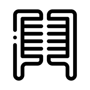 recommend clip art: Comb line icon