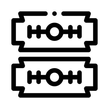 recommend clip art: Razor Blade line icon