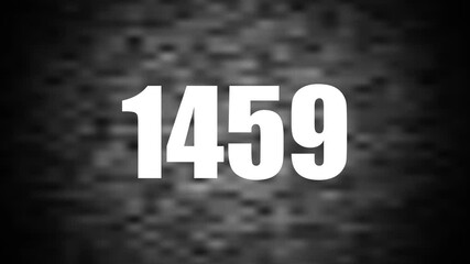 A flip clock calendar turns slowly from year 1954 to 1963 - turn of the year concept - high quality  animation