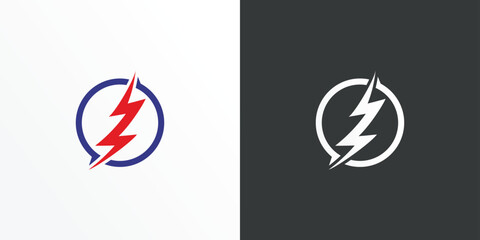 thunder logo design vector template. Thunder Electric Ligthning Bolt Logo.