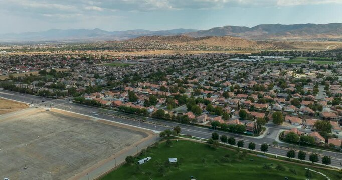 Drone Hyperlapse of Cloud Shadows and Vehicles Crossing the California Desert