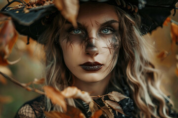 Fototapeta premium Terrible zombie created with generative AI