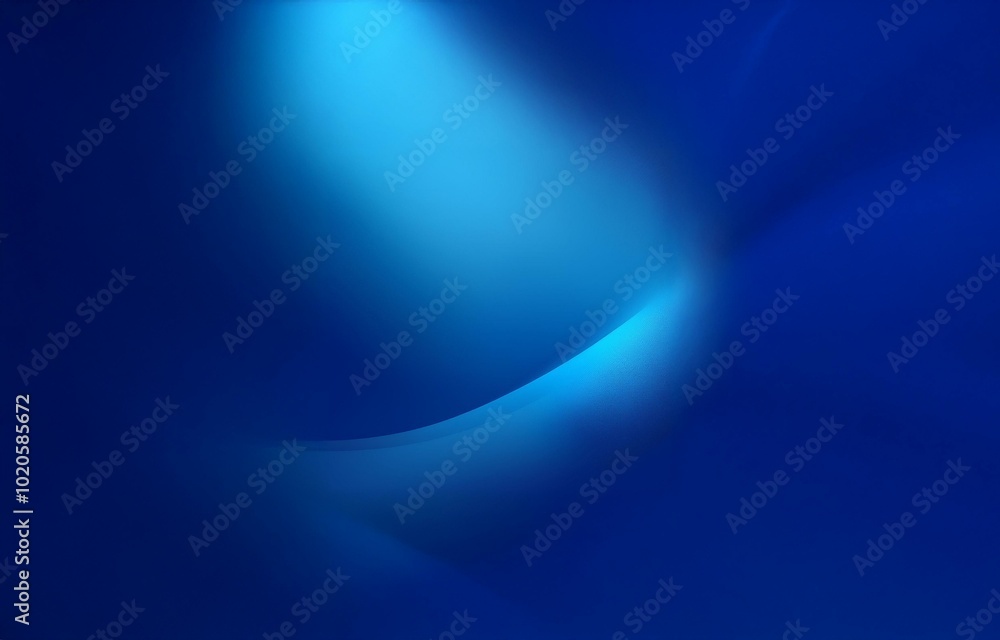 Poster a bright blue gradient background with a subtle curve on the bottom right corner.