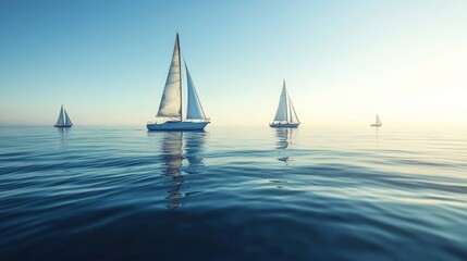 Obraz premium sailboat in the sea