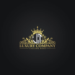 Golden Ornamental Logo Template for Luxury Business