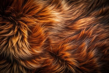 Naklejka premium Enjoy a stunning close-up view of soft brown dog fur, showcasing its detailed texture. A must-see for pet lovers and animal enthusiasts alike!