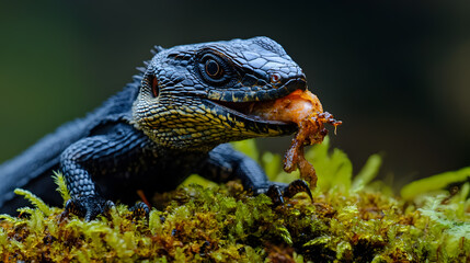 CLOSE UP: Crystal clear water splashing over a surfer riding an epic barrel wave.