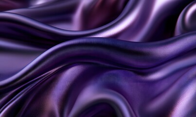 Fototapeta premium glossy purple fabric, Generative AI