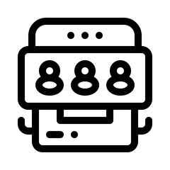 Lottery Machine line icon