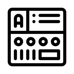 Lottery Ticket line icon