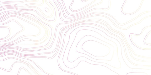 Abstract Topographic map background with wave line. gradient multicolor wave curve lines banner background design. Colorful background of topographic line map. Vector line pattern of wood rings counto