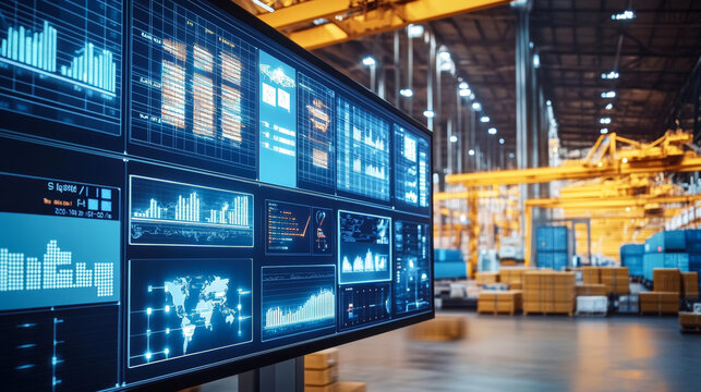 Modern warehouse analytics dashboard