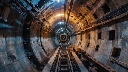 Boring machine technology used in underground railway engineering
