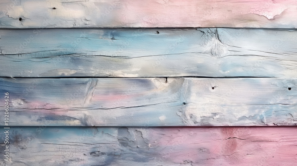 Wall mural abstract background with pastel material textures and wooden surfaces