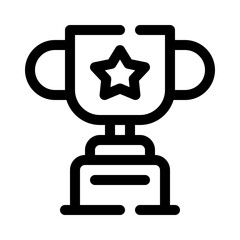 Trophy line icon