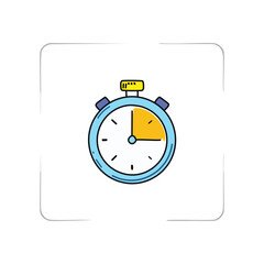 Stopwatch icon. Time and deadline concept. Vector illustration can be used for topics like time management, planning, deadline