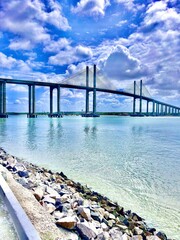 Fototapeta premium wooden bridge over the sea