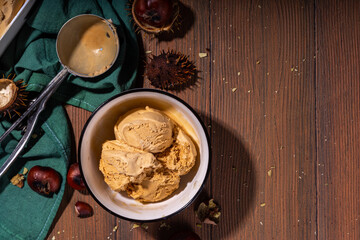 Chestnut ice cream
