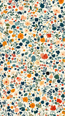 Fototapeta premium seamless pattern with flowers Generative AI
