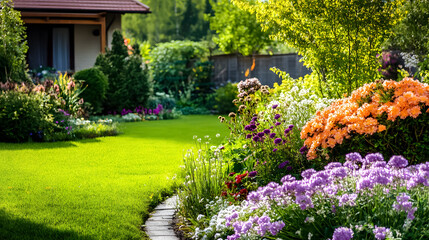 Obraz premium Creating a beautiful garden from scratch.
