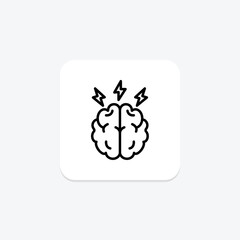 Brainstorm line icon , vector, pixel perfect, illustrator file