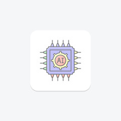 Micro Scheme lineal color icon , vector, pixel perfect, illustrator file