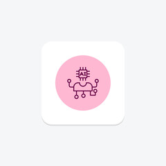Virtual Assistant pentaglow  , vector, pixel perfect, illustrator file