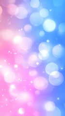 Obraz premium Blurred background in pastel colors, with a gradient of blue and pink, light sky blue and soft yellow