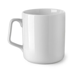 White ceramics mug isolated