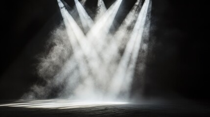 Stage Lighting with Smoke and Shadows